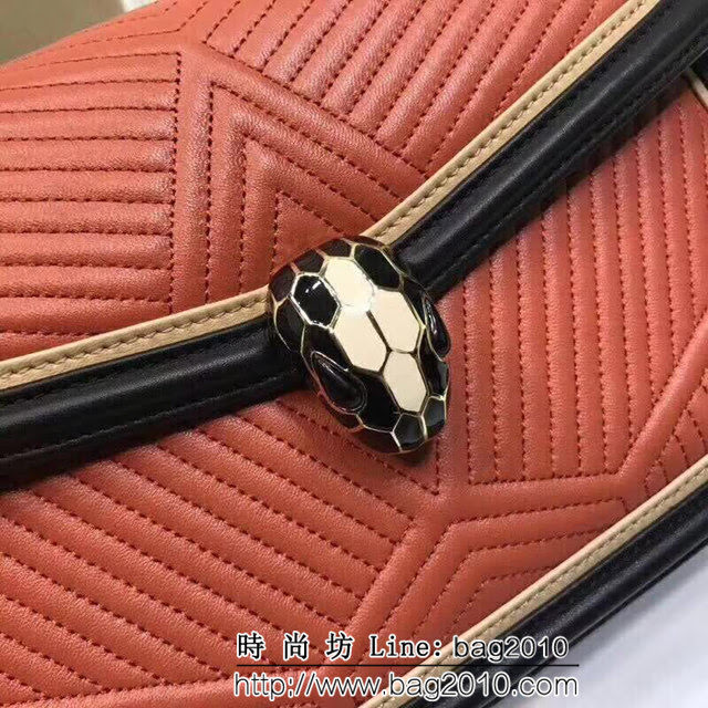 BVLGARI寶格麗 2018專櫃新型蛇頭包 蛇形繡線限定款 Serpenti Forever系列 286628 FYD1176